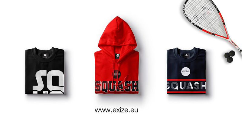 squash, odzież, bluza, skarpetki